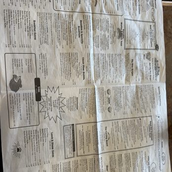 Black Bear Diner San Antonio Ackerman - Menu looks like a news paper was pretty cool - Diners Near Me - San Antonio, Texas