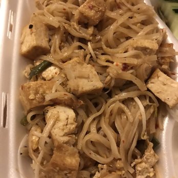 Thai Express - Level 5 spicy tofu pad Thai - Thai Near Me - Cincinnati, Ohio