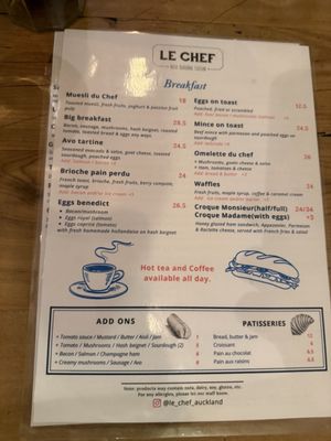 Menu photo 1 Le Chef Auckland, AUK