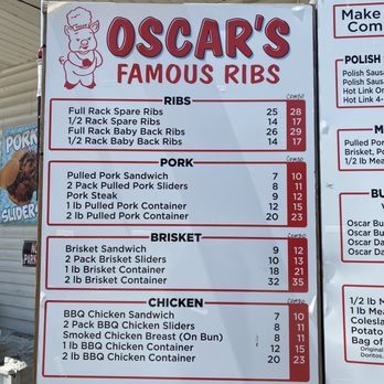 Oscar's Famous Ribs - Menu - Barbeque Near Me - Branson, Missouri Oscar's Famous Ribs - Menu - Barbeque Near Me - Branson, Missouri