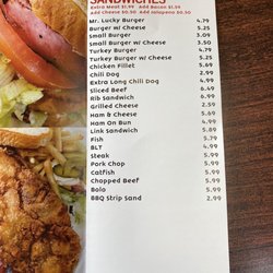 Good Luck Drive-In - Menu