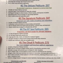 Nt Nails - Pedicure options (April 2026)