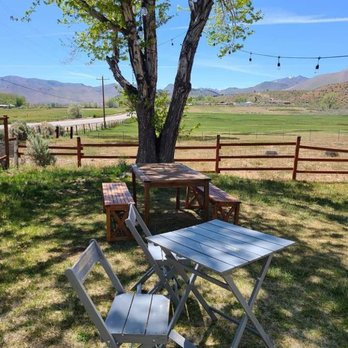 Coachwhip Cafe - One of the many outside dinning spots. - Food Trucks Near Me - Coleville, California