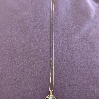 Riley's Jewelry Services - 14k gold opal pendant necklace - Jewelry Near Me - Orange, California