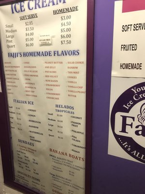 Menu photo 7 Fajji's Ice Cream Perth Amboy, NJ