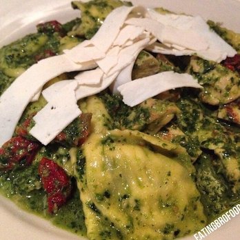 Panza - Pesto ravioli with sundried tomatoes! YUM - Italian Near Me - Boston, Massachusetts