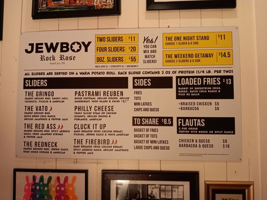 Menu photo 2 Jewboy Sliders Austin, TX Menu photo 2 Jewboy Sliders Austin, TX