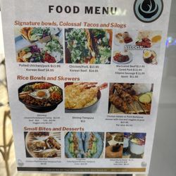 Bowlvine - Menu