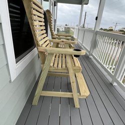 Chairs by Bill - High Adirondack chair with cup holder