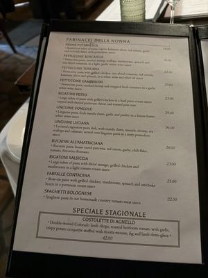 Menu photo 2 Luciana's Ristorante Dana Point, CA Menu photo 2 Luciana's Ristorante Dana Point, CA
