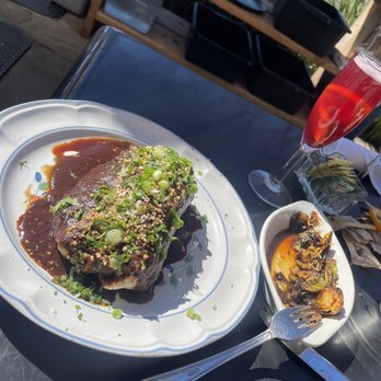 Provisions - Smothered burrito - half devoured Brussels sprouts / bottomless mimosa - Coffee & Tea Near Me - Vallejo, California Provisions - Smothered burrito - half devoured Brussels sprouts / bottomless mimosa - Coffee & Tea Near Me - Vallejo, California