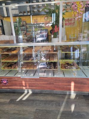 Rose Donuts And Ice Cream by null