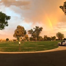 Paradise Memorial Gardens and Mausoleum - a beautiful rainbow captured at the cemetery just south of the crematory