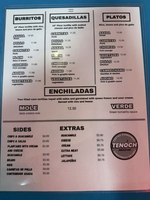 Menu photo 1 Tenoch Mexican Medford, MA