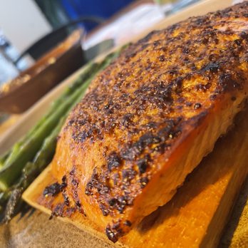 Beach House - Crusted salmon and asparagus - Bars Near Me - Pompano Beach, Florida