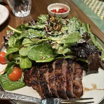 Star Leaf - 7.5/10 . Crying tiger salad with New York , there's nothing crying tiger about it but it did taste good - Asian Fusion Near Me - Pasadena, California