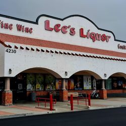 Lee's Discount Liquor - Store front view from the parking lot