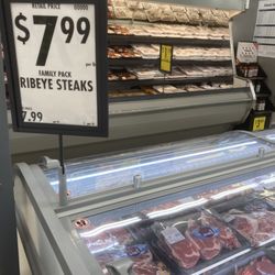 Save A Lot - More steak specials $7.99 ribeyes.