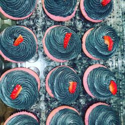 Strawberry Cupcakes with a Color theme