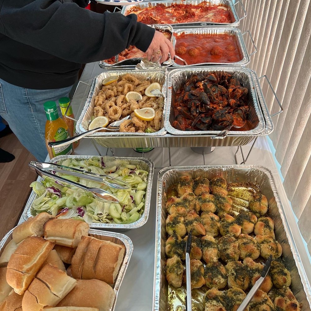 Mamma Mias Pizza - A full tray of penny and vodka, a full tray of chicken Parm, a half a tray of eggplant Parm, a half a tray of Fried Calamari . - Pizza Near Me - Nutley, New Jersey Mamma Mias Pizza - A full tray of penny and vodka, a full tray of chicken Parm, a half a tray of eggplant Parm, a half a tray of Fried Calamari . - Pizza Near Me - Nutley, New Jersey
