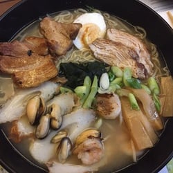 Wagamama Bristol - A hearty n delicous Pork Ramen Noodle Soup.