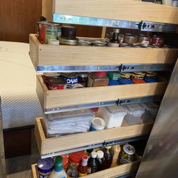 Sliding pantry open.