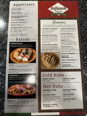 Menu photo 2 Italianos NY Pizza Deltona, FL Menu photo 2 Italianos NY Pizza Deltona, FL