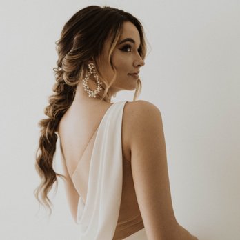 Grace + Ivory - Malia Dress. Drape back.
Photo by Jess Fogel. - Bridal Near Me - Chicago, Illinois