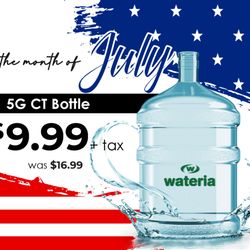 Wateria - Month of July Promo: 5G CT BOTTLE $9.99