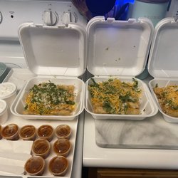 Adalberto's Mexican Food - Rolled tacos - Chicken ( asked for cilantro and onions on top and that they be fried soft )