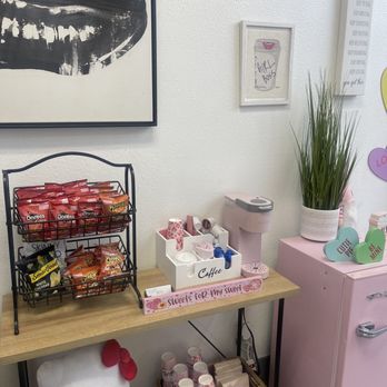 Skylish Aesthetics - Snack area: chips coffee water or soda - Eyelash Service Near Me - Lynwood, California Skylish Aesthetics - Snack area: chips coffee water or soda - Eyelash Service Near Me - Lynwood, California