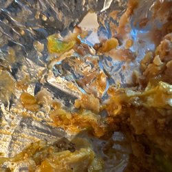 Mazatlan Mexican Restaurant - Showing ripped tin foil and I ate some of it in my food!