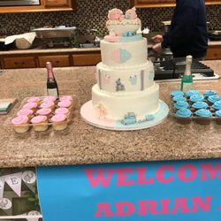 Nellies Custom Cakes - My beautiful baby shower cake!