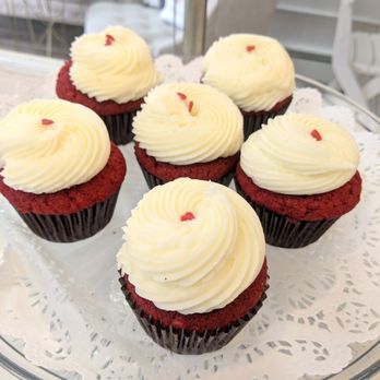 Willow and Olivia Creations - Red Velvet stuffed cupcakes. So dainty! - Desserts Near Me - West Orange, New Jersey Willow and Olivia Creations - Red Velvet stuffed cupcakes. So dainty! - Desserts Near Me - West Orange, New Jersey