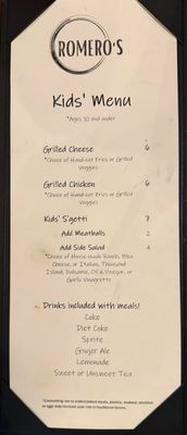 Menu photo 1 Romero's Mount Sterling, KY