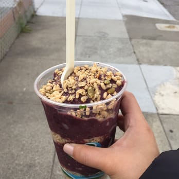 Judahlicious - Big cup of their acai with pumpkin seed granola! - Juice Bars & Smoothies Near Me - San Francisco, California