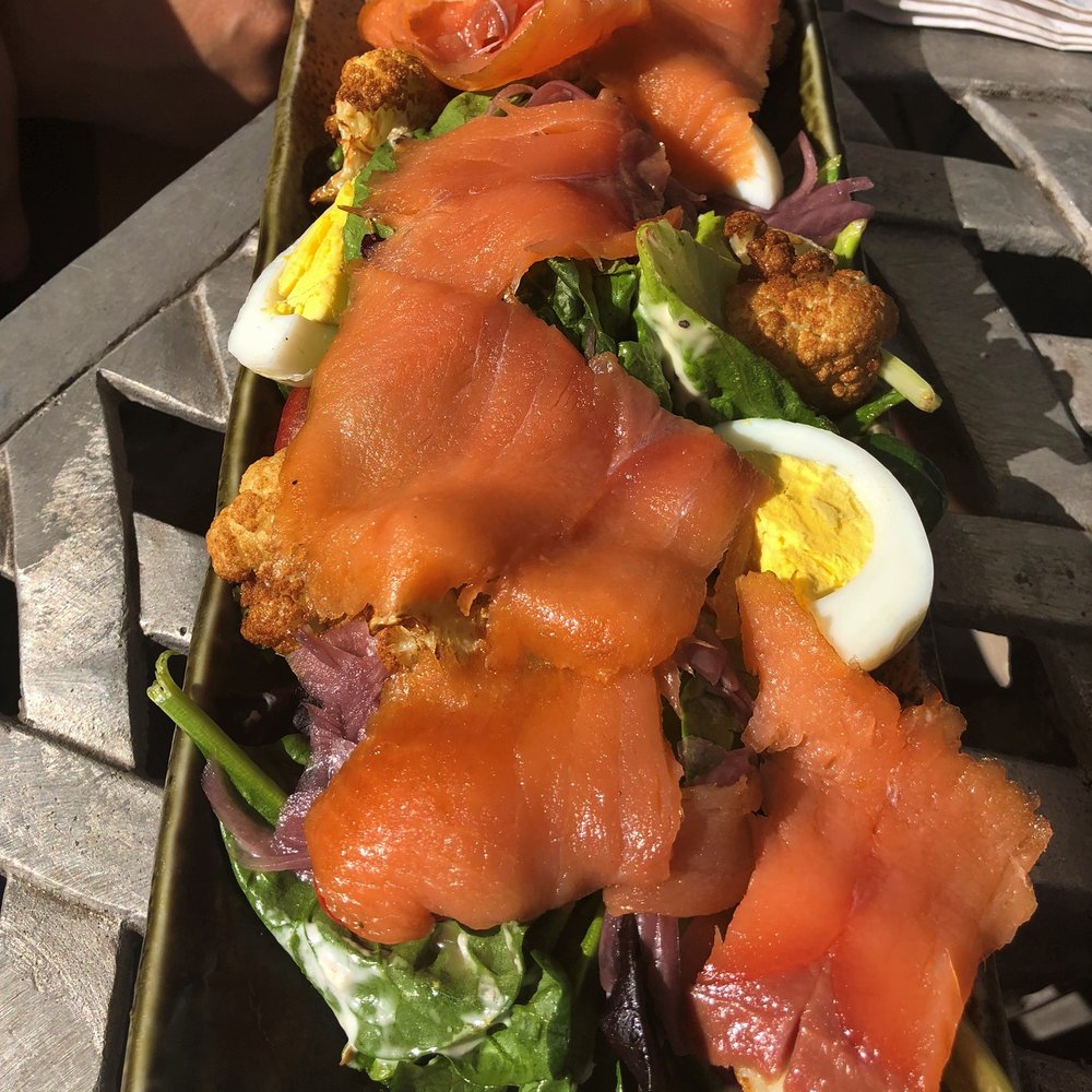 Heights Bier Garten - salmon plate... - Cocktail Bars Near Me - Houston, Texas