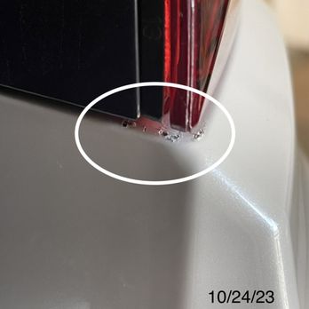 Certified Collision Center - Impressions/drags through all layers of paint: passenger side. - Body Shops Near Me - Manteca, California