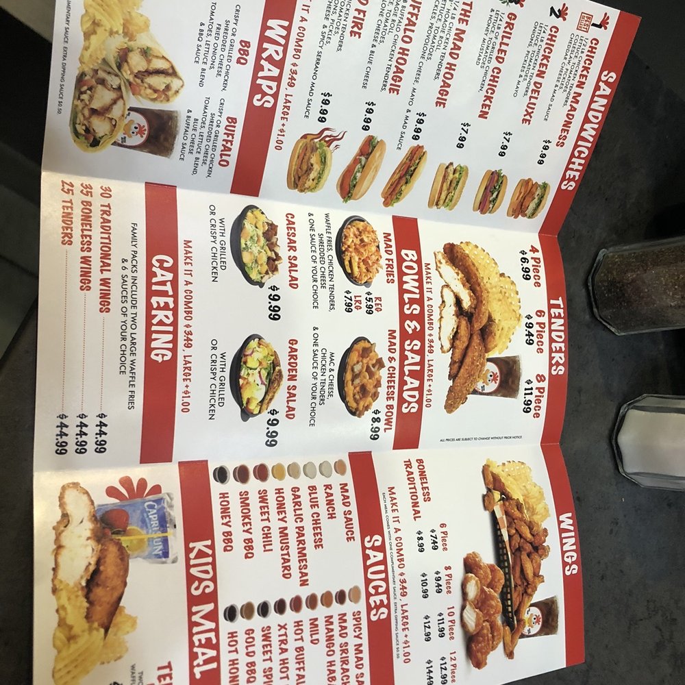 Mad Chicken - Menu. - Chicken Wings Near Me - Milwaukee, Wisconsin
