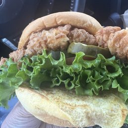A far better chicken sandwich with fresher ingredients and garlic aioli ! A far better chicken sandwich with fresher ingredients and garlic aioli !