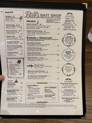 Menu photo 4 Bill's Bait Shop Minneapolis, MN Menu photo 4 Bill's Bait Shop Minneapolis, MN