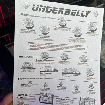 Underbelly - Menu - Bars Near Me - San Diego, California Underbelly - Menu - Bars Near Me - San Diego, California