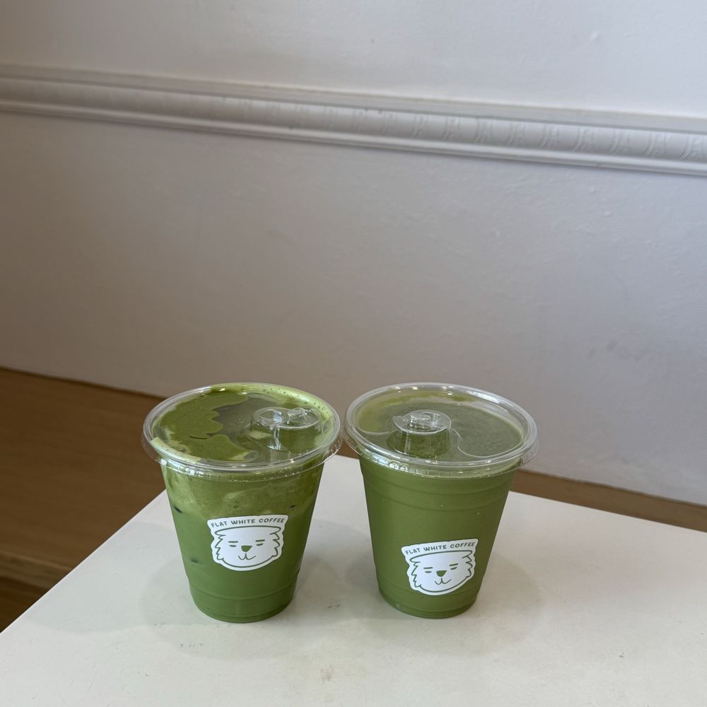 Flat White Coffee - double matcha, seasonal matcha slush - Cafes Near Me - Cypress, California Flat White Coffee - double matcha, seasonal matcha slush - Cafes Near Me - Cypress, California