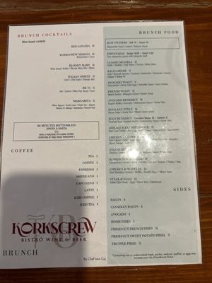 Menu photo 4 Korkscrew Bistro  New York, NY