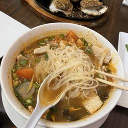 Tom Yum Noodle Bowl  It was so good I didn't let the camera eat first!
