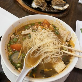 Bun & Oc Everett - Tom Yum Noodle Bowl  It was so good I didn't let the camera eat first! - Vietnamese Near Me - Everett, Washington