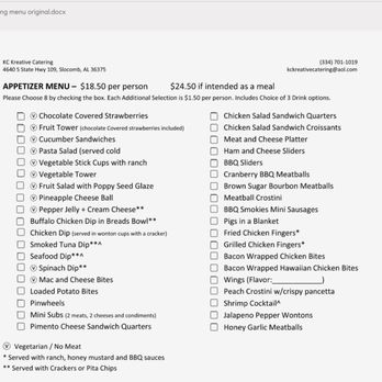 KC Kreative Catering - Publix has better prices and options. - Caterers Near Me - Slocomb, Alabama KC Kreative Catering - Publix has better prices and options. - Caterers Near Me - Slocomb, Alabama