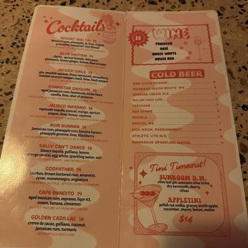 Sunroom - Menu - Cocktail Bars Near Me - Orlando, Florida