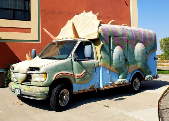 dinosaur van