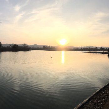 Prado Regional Park - Sun setting at Prado - Hiking Near Me - Chino, California
